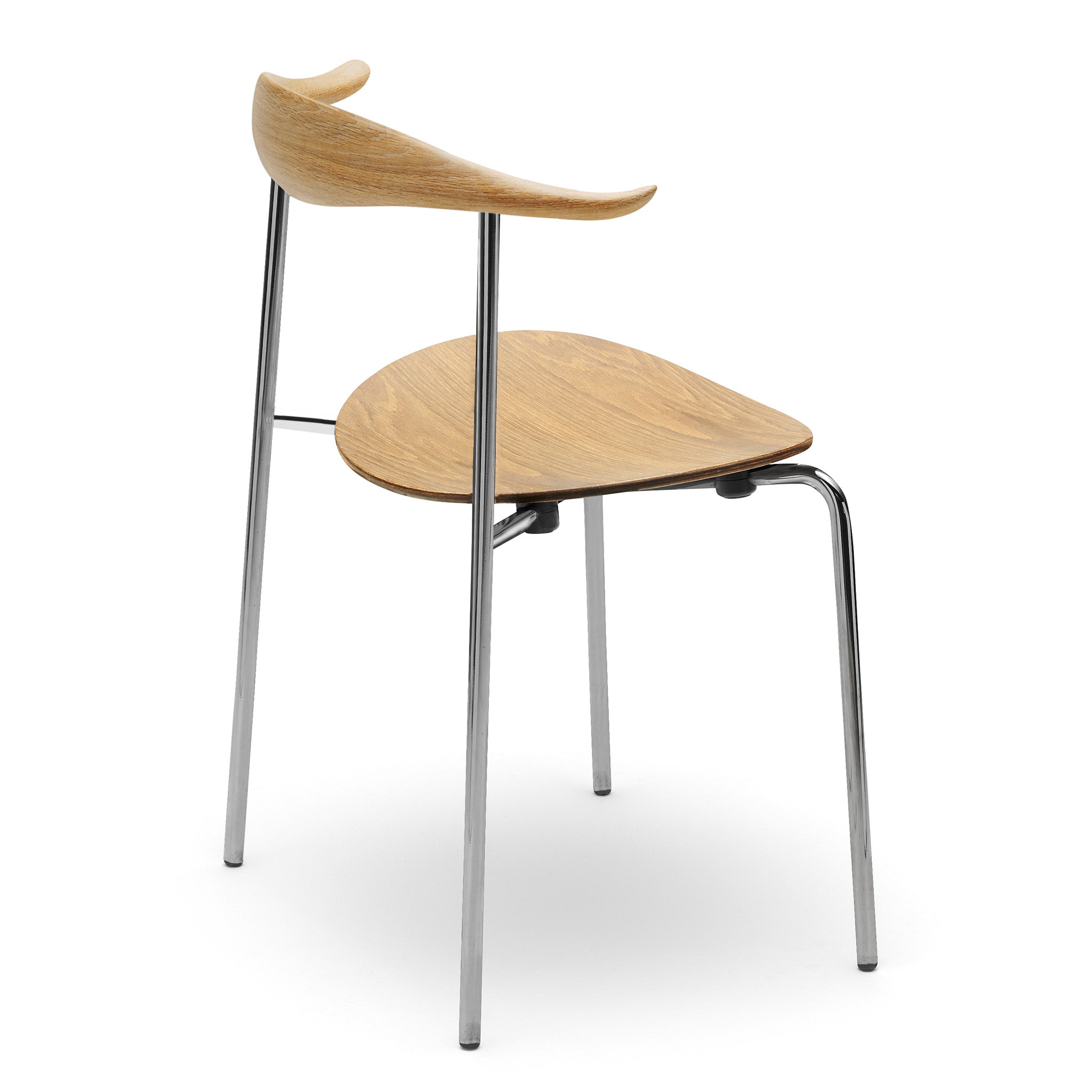 Chaise à armature en acier inoxydable