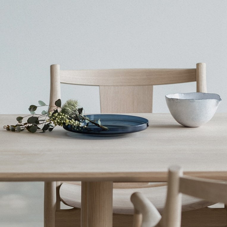 Chaise de salle à manger avec assise en bois