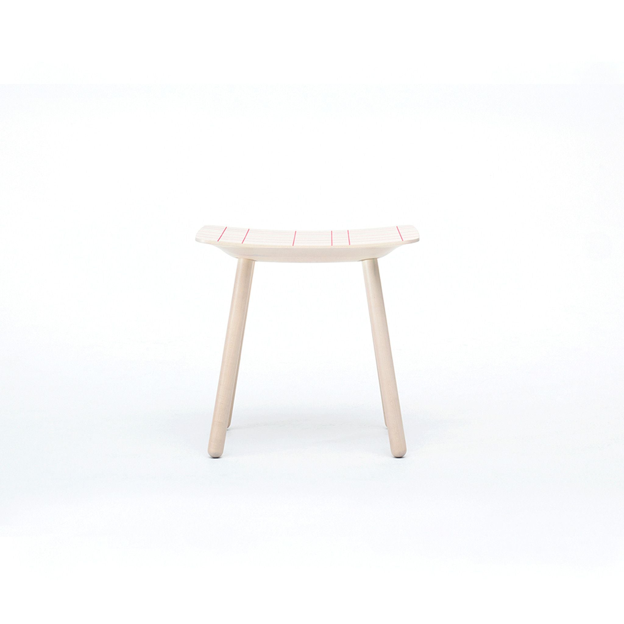 TABOURET COULEUR ROSE QUADRILLÉ