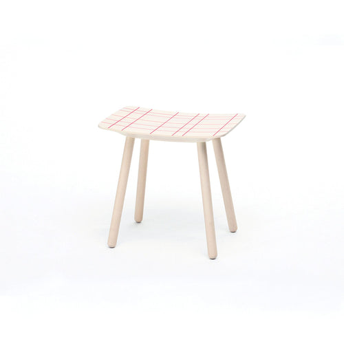 TABOURET COULEUR GRILLE ROSE - Tabouret